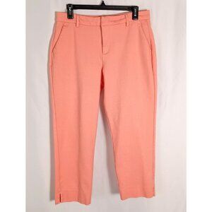 Liverpool Los Angeles Coral Pink Cropped Dress Pants Women’s Size 10/30 Stretch